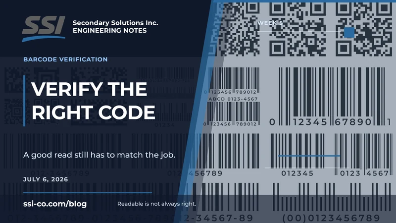 Barcode Verification: Readability Is Only Part of the Job