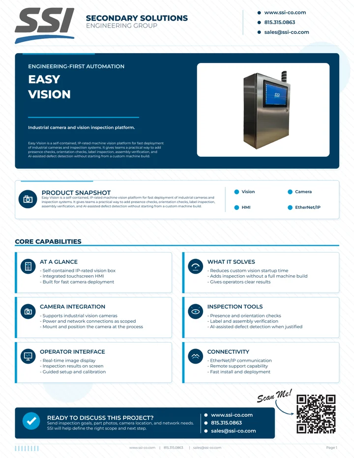 Preview of the Easy Vision flyer