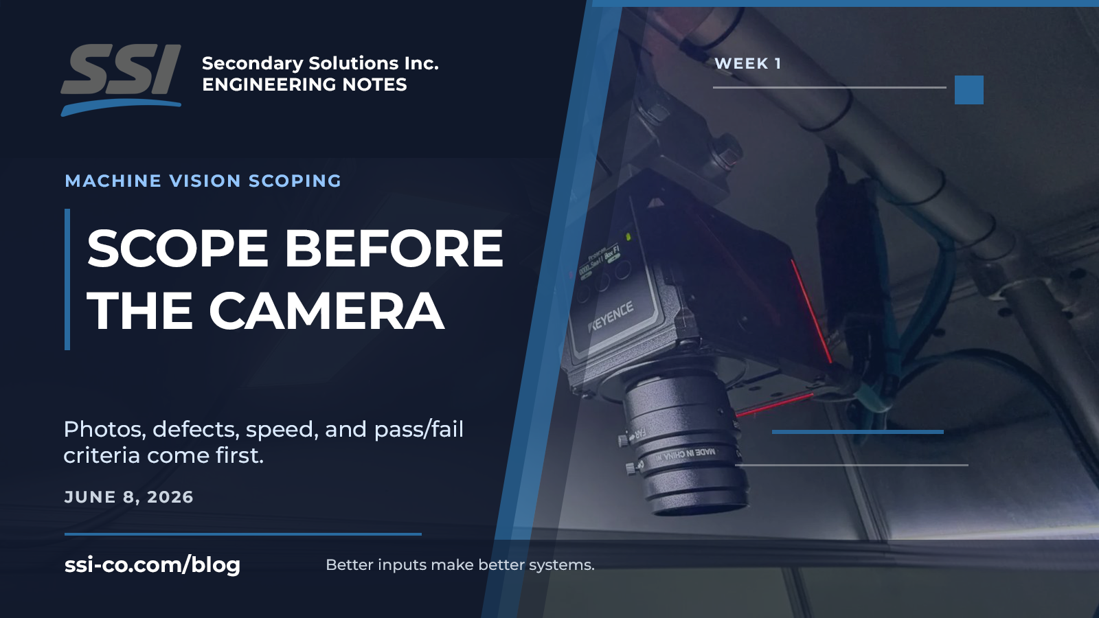 What to Send Before SSI Scopes a Vision Inspection